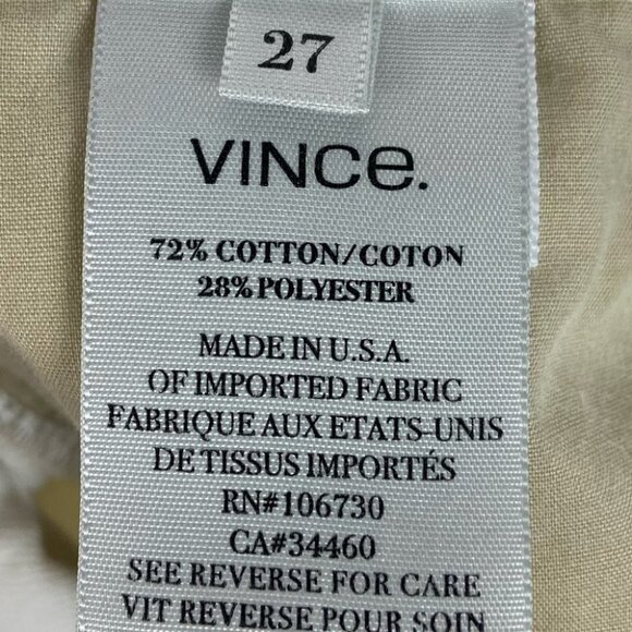 Vince Skinny Jeans White Size 27 Ankle‎ Zipper Style # DV102-2181 Stretch Denim - Picture 5 of 10